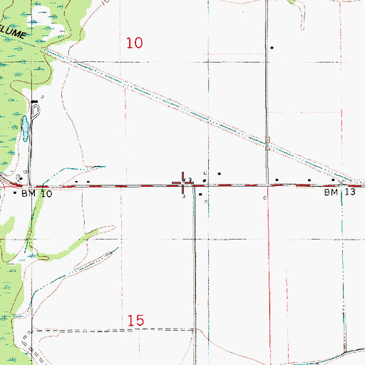 Topographic Map of Lyons Point School (historical), LA