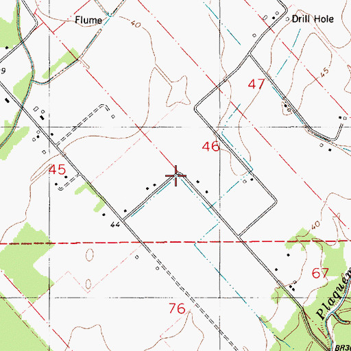 Topographic Map of Point Noir School (historical), LA