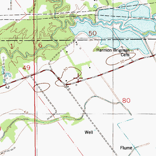 Topographic Map of Prudhomme School (historical), LA