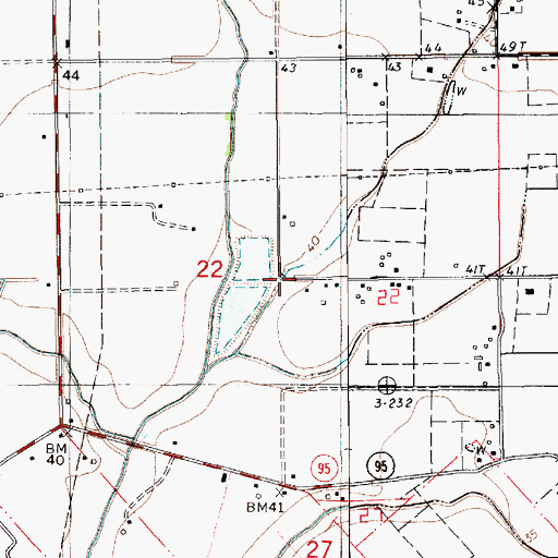 Topographic Map of Richard School (historical), LA