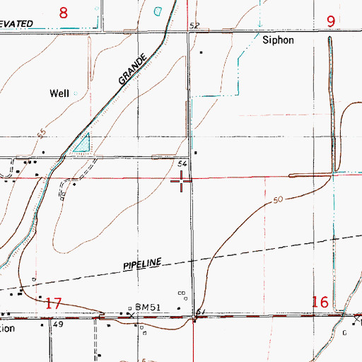 Topographic Map of Savoy School (historical), LA