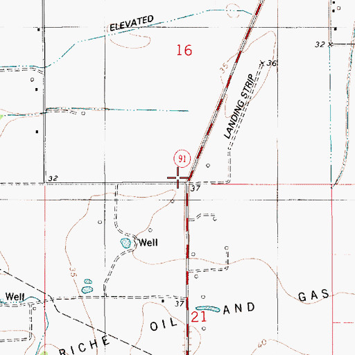 Topographic Map of Williams School (historical), LA