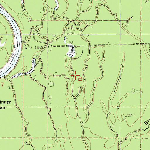 Topographic Map of Skinner Lakes Oil Field, LA