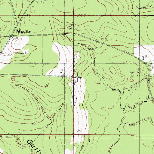 Topographic Map of Buckston Marsh Oil Field, LA