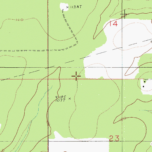 Topographic Map of North Oretta Oil Field, LA