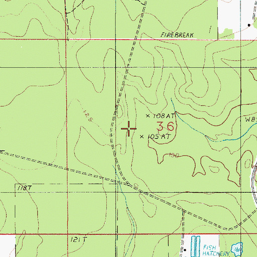 Topographic Map of Singer Oil Field, LA