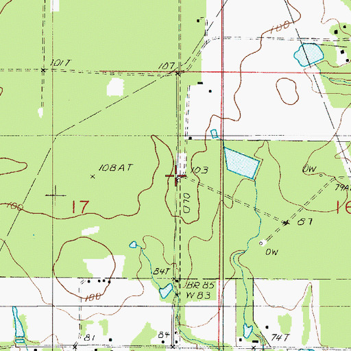 Topographic Map of Ragley Spur (historical), LA