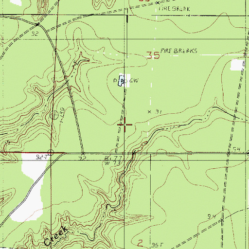 Topographic Map of South Bancroft Gas Field, LA