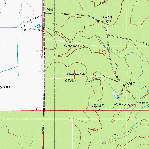 Topographic Map of Marked Tree Pens (historical), LA