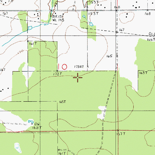 Topographic Map of East Tulla Gas Field, LA