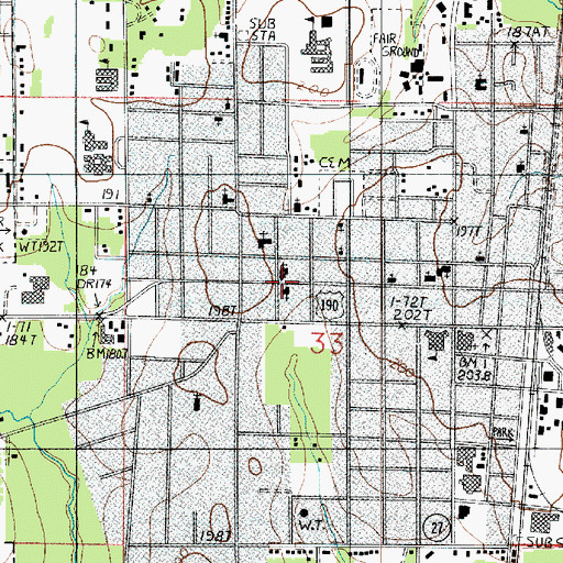 Topographic Map of Lutheran Redeemer Church, LA