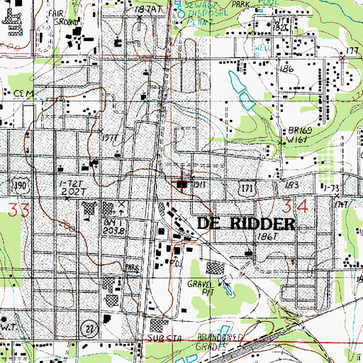 Topographic Map of First Pentecostal Church, LA