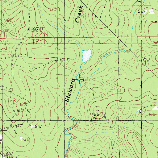 Topographic Map of Turkey Creek, LA