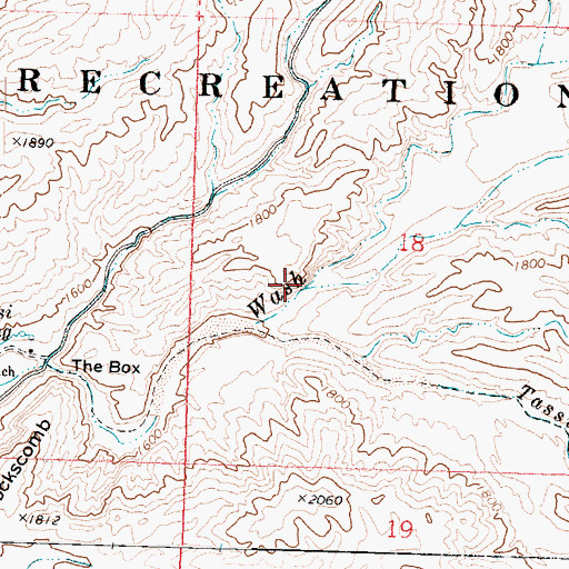 Topographic Map of Gyp Wash, AZ