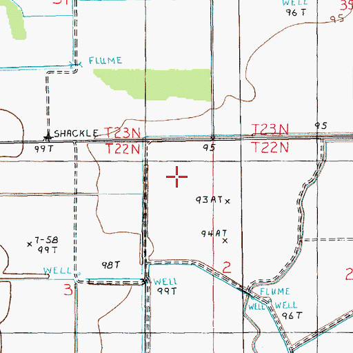 Topographic Map of Ward Ten, LA
