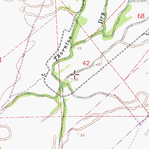 Topographic Map of Ward Two, LA