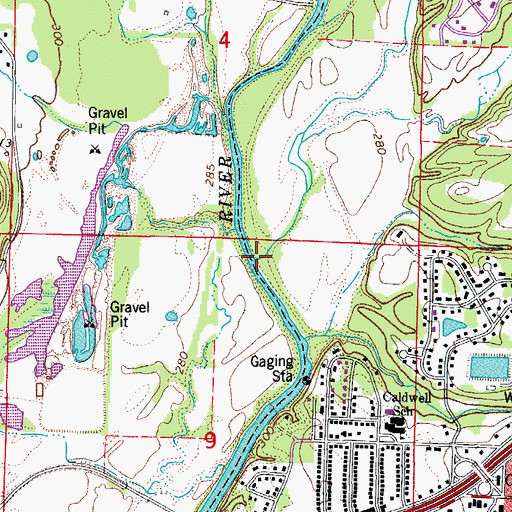 Topographic Map of Salt Creek, AR