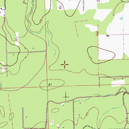 Topographic Map of Ward Eight, LA