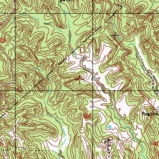 Topographic Map of Ward Seven, LA