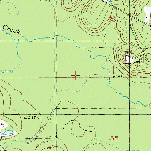 Topographic Map of Ward Three, LA