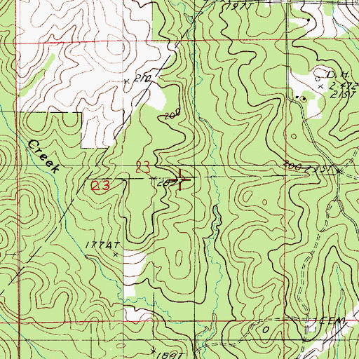 Topographic Map of Ward Four, LA