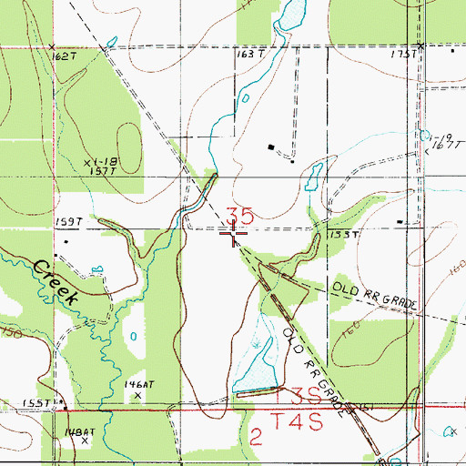 Topographic Map of Lilly Junction (historical), LA