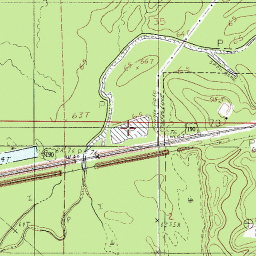 Topographic Map of Black Lake, LA