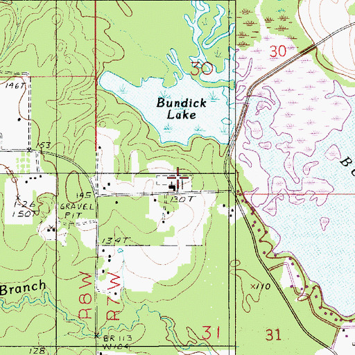 Topographic Map of Hopwell Cemetery, LA
