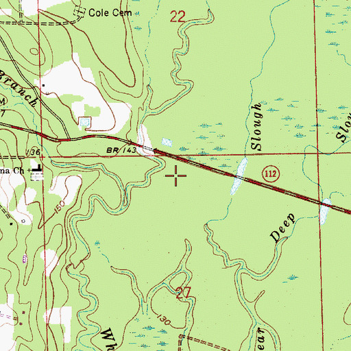 Topographic Map of Smyrna Cemetery, LA