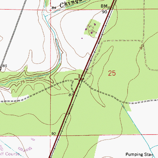Topographic Map of Canton, LA