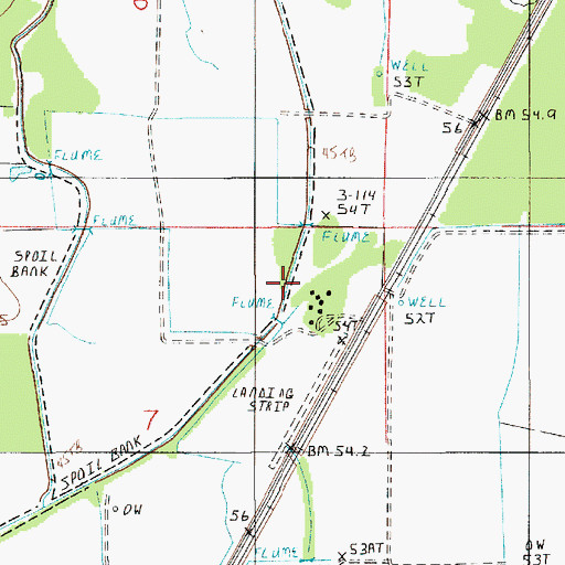 Topographic Map of Lyles Gas Field, LA