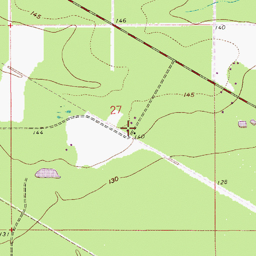 Topographic Map of Mab, LA