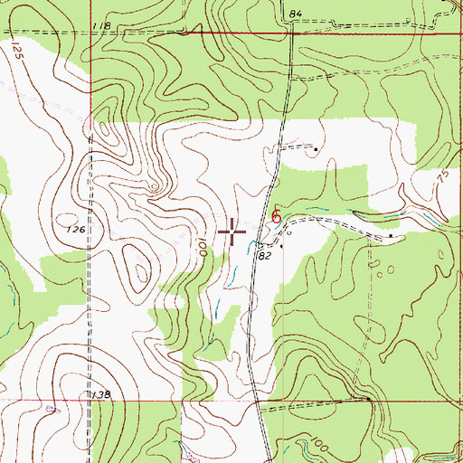Topographic Map of North Mittie Gas Field, LA