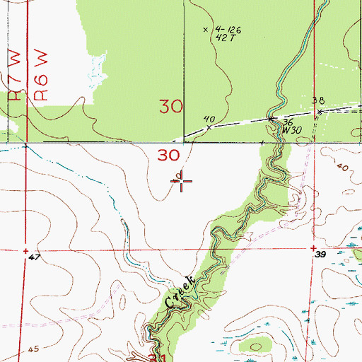 Topographic Map of Reeves Oil Field, LA