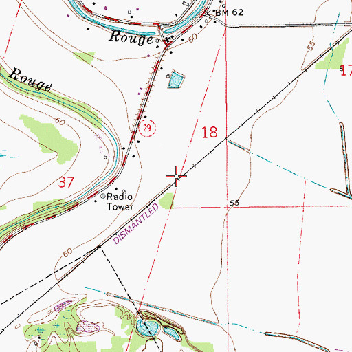 Topographic Map of Deats (historical), LA