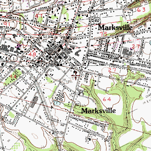 Topographic Map of Holy Ghost Church, LA