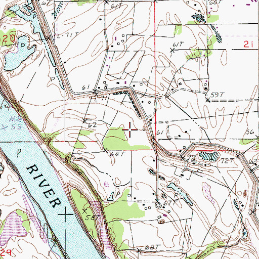 Topographic Map of Laborde Landing (historical), LA