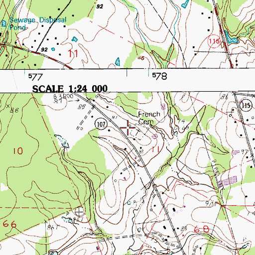 Topographic Map of Luneau Chapel (historical), LA