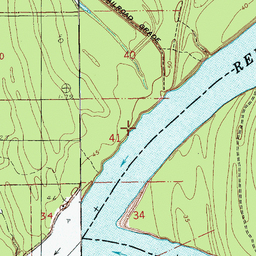 Topographic Map of Naples (historical), LA