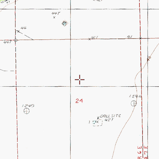 Topographic Map of Natchitoches Island Oil Field, LA