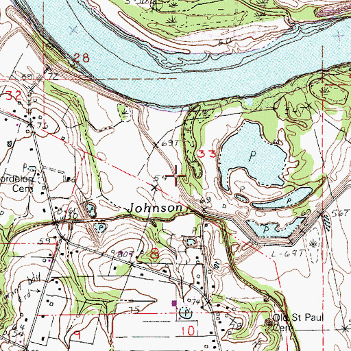 Topographic Map of Normand Landing (historical), LA