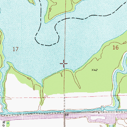 Topographic Map of Racoon Lake (historical), LA