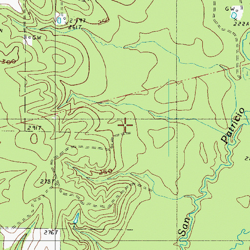 Topographic Map of Benson Oil and Gas Field, LA