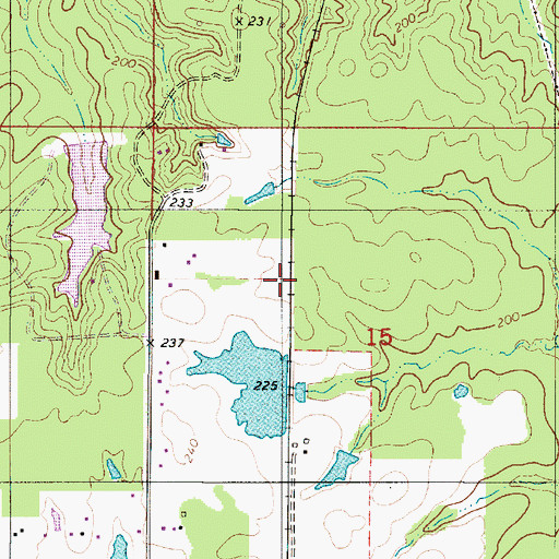 Topographic Map of De Soto (historical), LA