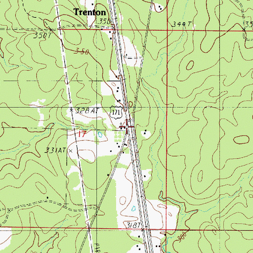 Topographic Map of Halcyon (historical), LA