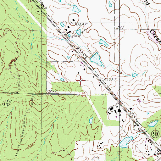 Topographic Map of Oxford Gas Field, LA