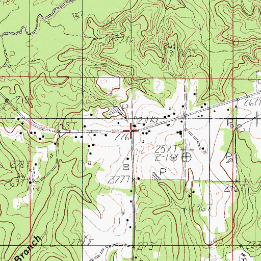 Topographic Map of Paragon (historical), LA