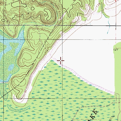 Topographic Map of Sampson Channel, LA