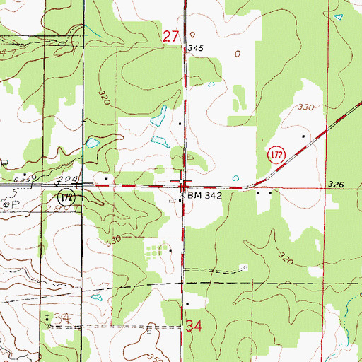 Topographic Map of Whitley (historical), LA