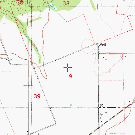 Topographic Map of Chataignier Gas Field, LA